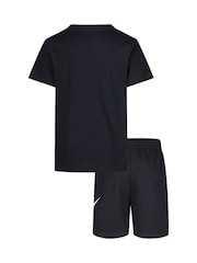 Nike Black Infant Club T-Shirt and Shorts Set - Image 2 of 5