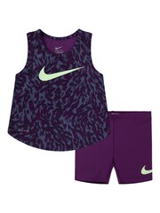Nike Purple Little Kids Veneer Vest and Shorts Set - Image 1 of 7