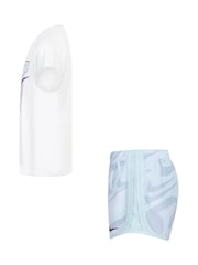 Nike Blue Little Kids Prep In Your Step Top And Shorts Set - Image 4 of 9