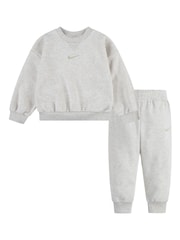 Nike Grey Infant Tracksuit - Image 1 of 4