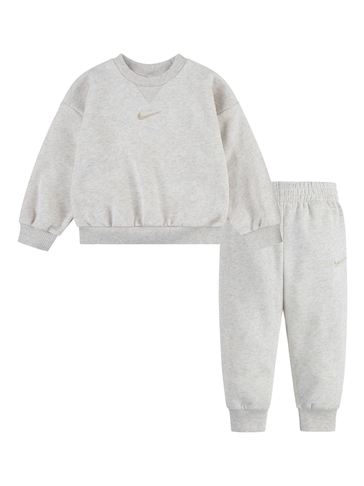 Nike Grey Infant Tracksuit - Image 1 of 4