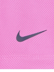 Nike White/Pink Kids Little Happy Camper Shorts Set - Image 6 of 9