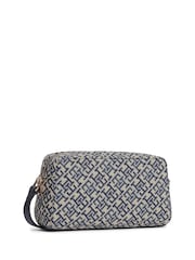Tommy Hilfiger Blue Monogram Jacquard Crossbody Camera Bag - Image 2 of 4