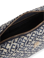 Tommy Hilfiger Blue Monogram Jacquard Crossbody Camera Bag - Image 4 of 4