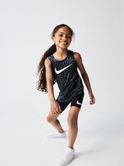 Черный - Nike Little Kids Veneer Vest and Shorts Set - Image 4 of 9