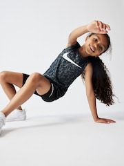 Черный - Nike Little Kids Veneer Vest and Shorts Set - Image 6 of 9