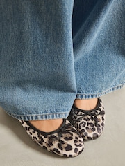 Leopard Standard/Wide Fit Forever Comfort® Ballerinas Shoes - Image 5 of 10
