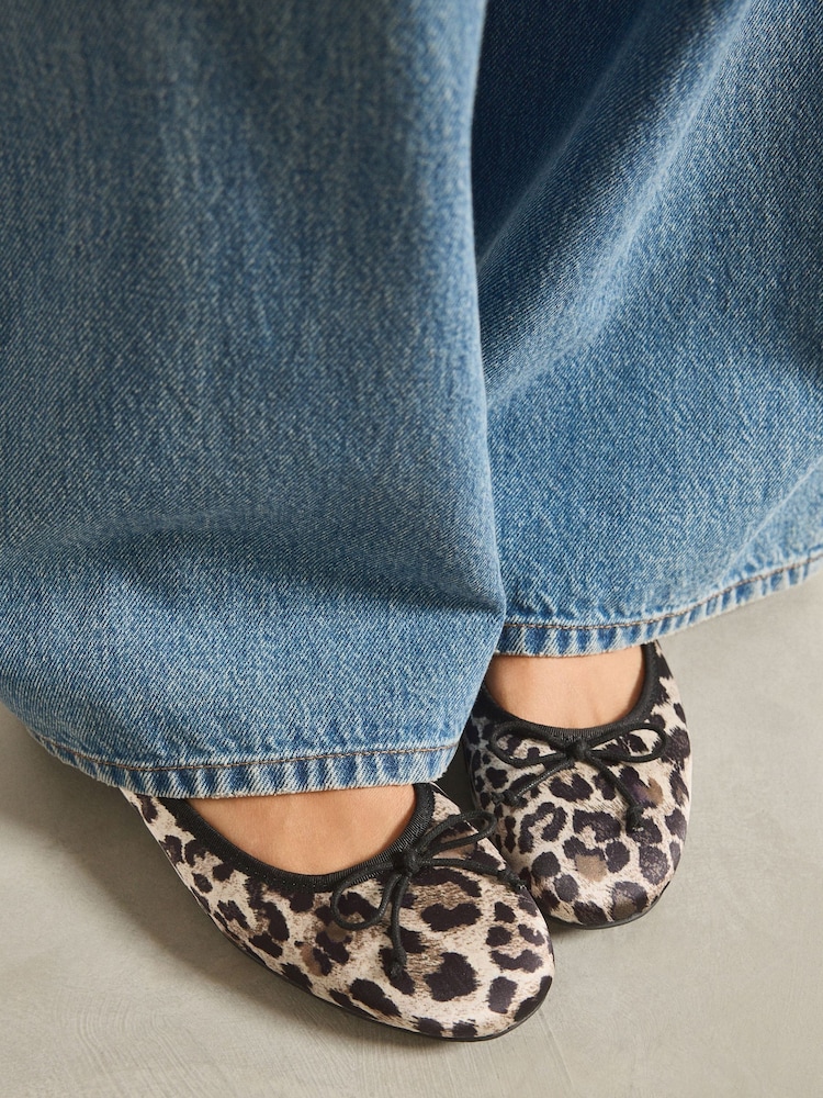 Leopard Standard/Wide Fit Forever Comfort® Ballerinas Shoes - Image 5 of 10