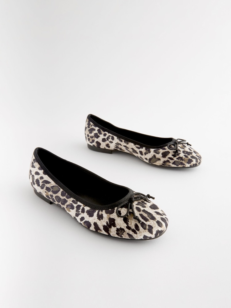 Leopard Standard/Wide Fit Forever Comfort® Ballerinas Shoes - Image 6 of 10
