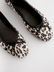 Leopard Standard/Wide Fit Forever Comfort® Ballerinas Shoes - Image 8 of 10