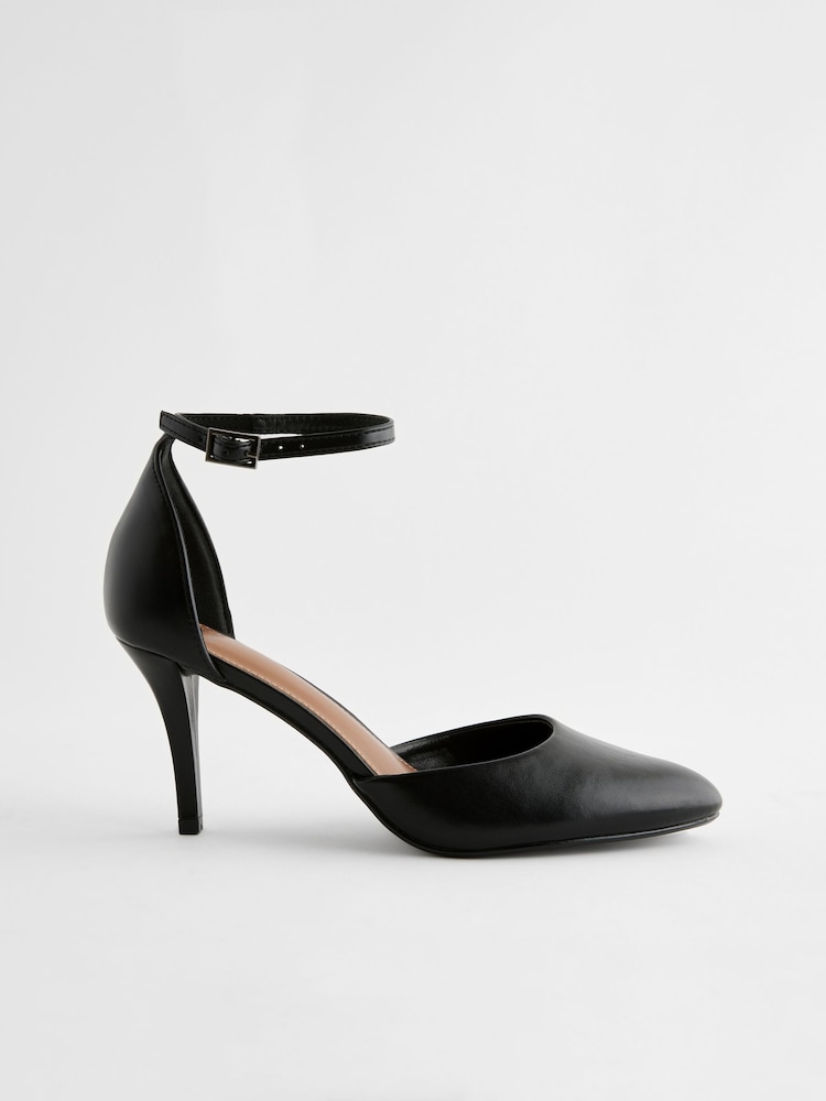 Buy Black Standard/Wide Fit Forever Comfort® Closed Toe Heel Shoes