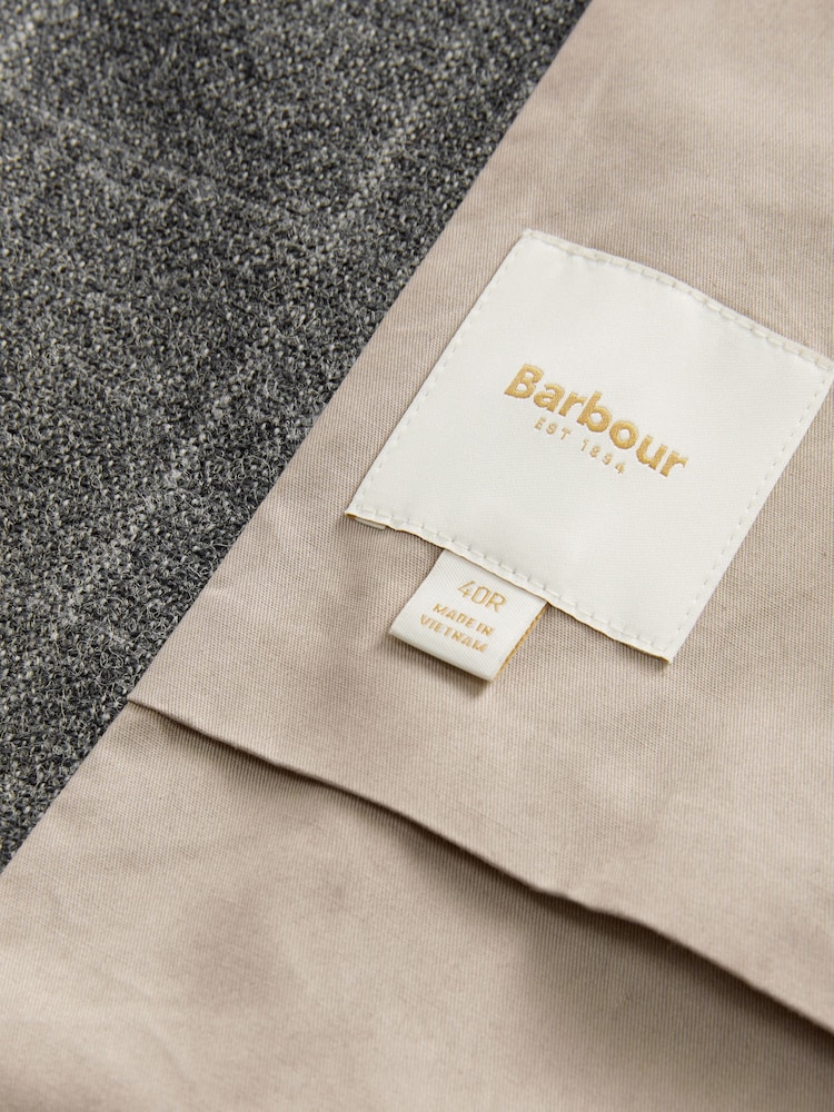 Barbour® Grey Slim Fit Check Suit Waistcoat - Image 6 of 8