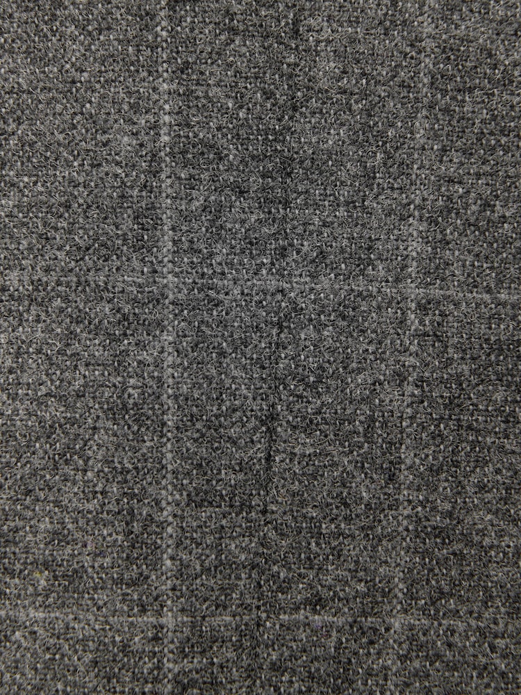 Barbour® Grey Slim Fit Check Suit Waistcoat - Image 8 of 8