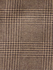 Barbour® Taupe Brown Slim Fit Check Suit Waistcoat - Image 9 of 9