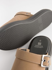 Mink Brown Forever Comfort® Sling Back Buckle Clogs - Image 5 of 5