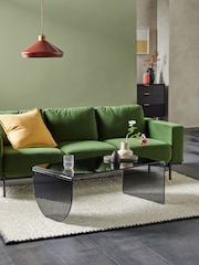 MADE.COM Smoke Grey Glass Hesta Coffee Table - Image 1 of 3
