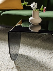 MADE.COM Smoke Grey Glass Hesta Coffee Table - Image 2 of 3