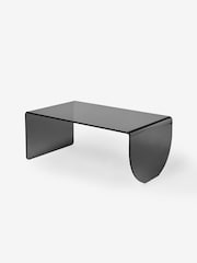 MADE.COM Smoke Grey Glass Hesta Coffee Table - Image 3 of 3