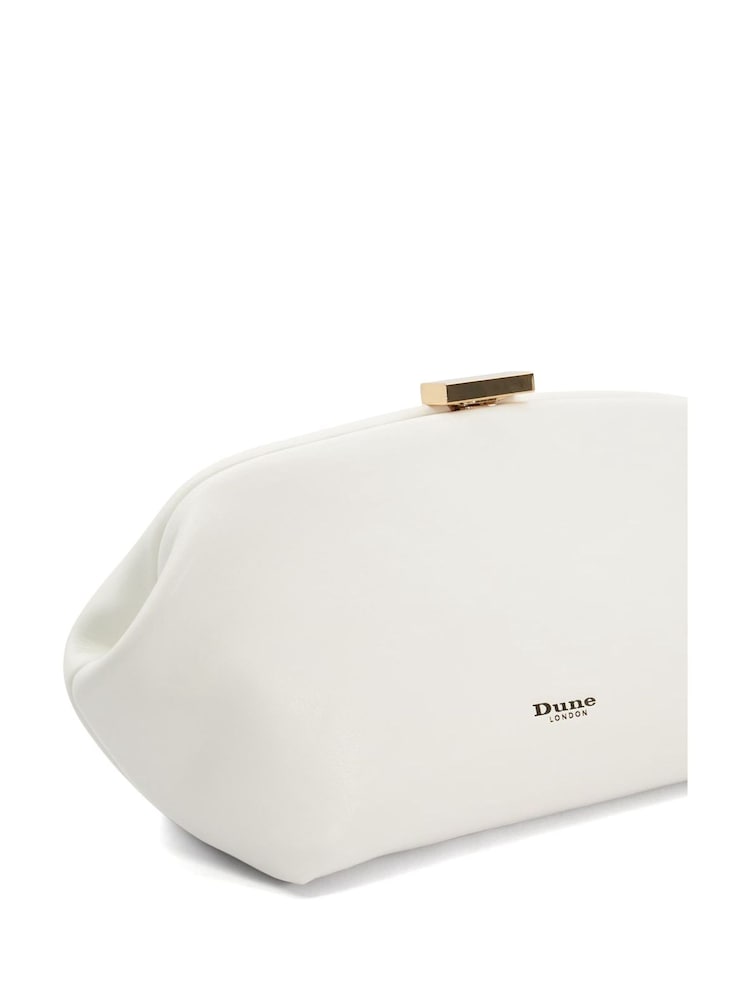 Blanco - Bolso cartera con cierre de broche cubo Expect de Dune London - Imagen 6 de 6