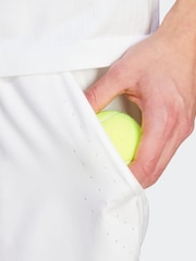 adidas White Tennis Pro AEROREADY Shorts and Inner Shorts Set - Image 5 of 9