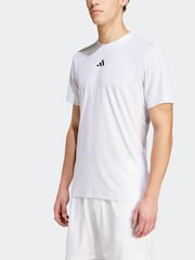 adidas White Tennis Pro AIRCHILL FreeLift T-Shirt - Image 2 of 7