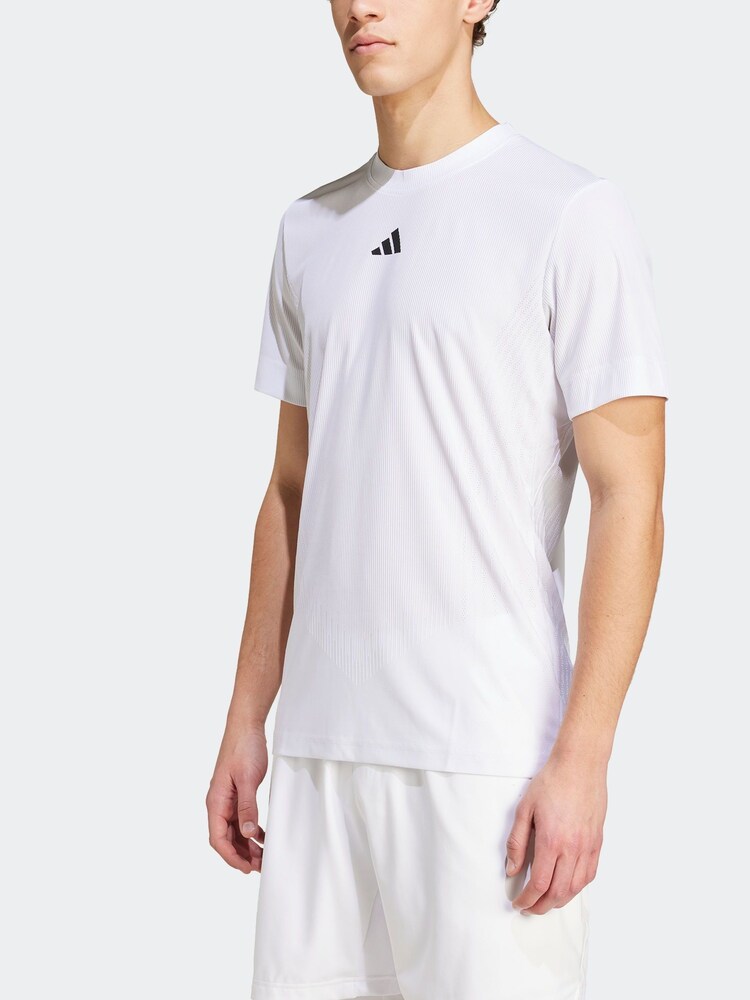 adidas White Tennis Pro AIRCHILL FreeLift T-Shirt - Image 2 of 7