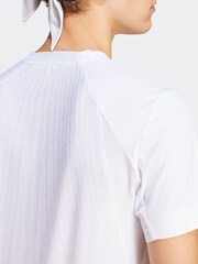 adidas White Tennis Pro AIRCHILL FreeLift T-Shirt - Image 5 of 7