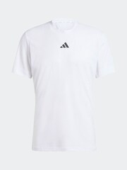 adidas White Tennis Pro AIRCHILL FreeLift T-Shirt - Image 7 of 7