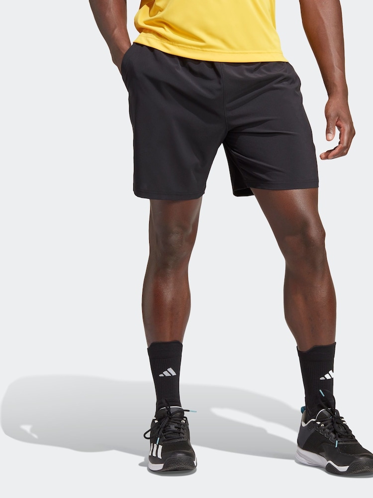 adidas Black Club Tennis Stretch Woven Shorts - Image 1 of 6 adidas Black Club Tennis Stretch Woven Shorts - Image 1 of 6