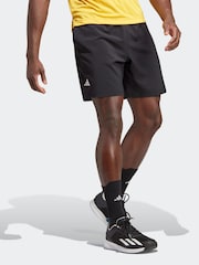 Черный - Adidas Клубный теннис Стрейчевые тканые шорты - Image 3 of 6