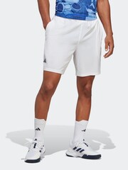 Белый - Adidas Клубный теннис Стрейчевые тканые шорты - Image 1 of 6