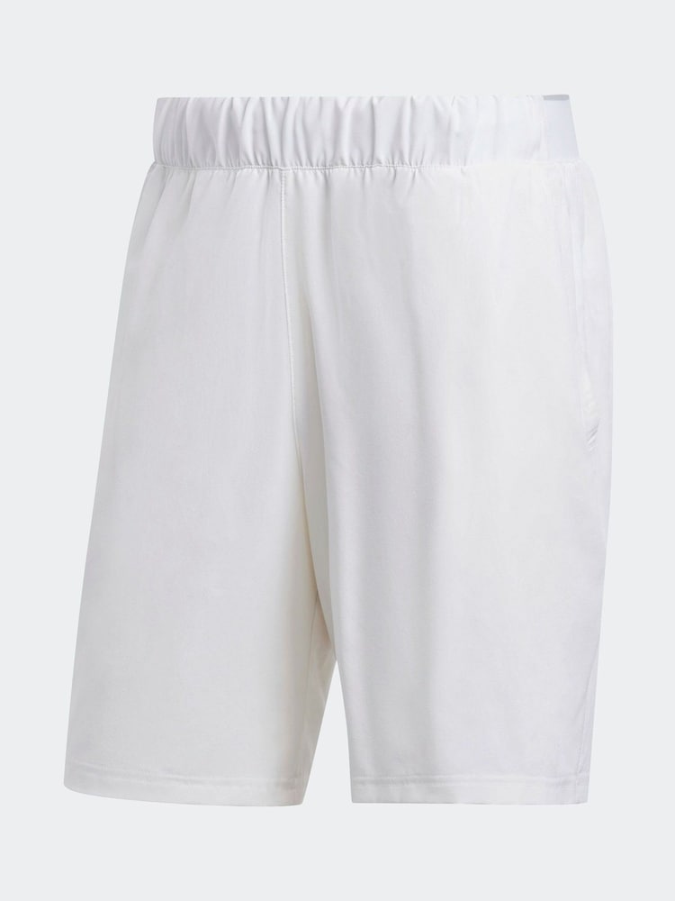 Белый - Adidas Клубный теннис Стрейчевые тканые шорты - Image 6 of 6