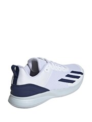 adidas White/Blue Courtflash Speed Tennis Trainers - Image 4 of 9
