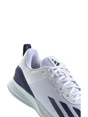 adidas White/Blue Courtflash Speed Tennis Trainers - Image 8 of 9