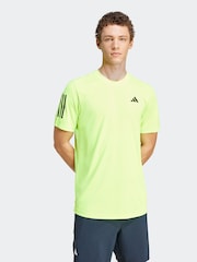 adidas Neon Club 3-Stripes Tennis T-Shirt - Image 1 of 7