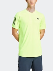 adidas Neon Club 3-Stripes Tennis T-Shirt - Image 3 of 7