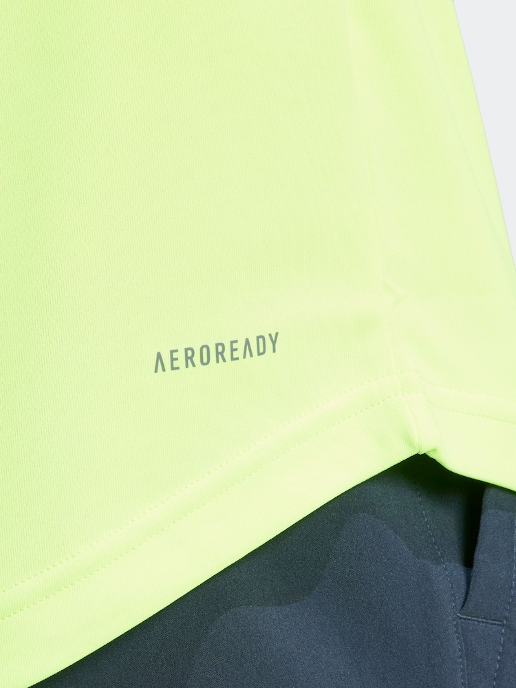 adidas Neon Club 3-Stripes Tennis T-Shirt - Image 6 of 7