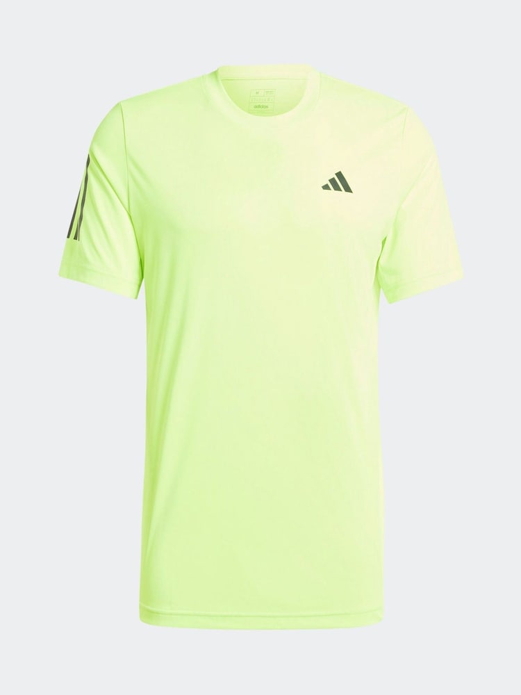 adidas Neon Club 3-Stripes Tennis T-Shirt - Image 7 of 7