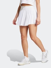 adidas White Tennis Pro Pleated Aeroready Skirt - Image 1 of 7