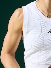 adidas White Vests - Image 6 of 10