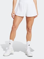 adidas White Tennis Pro AEROREADY Seersucker Shorts - Image 1 of 7