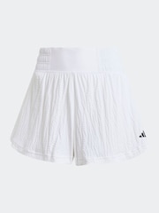 adidas White Tennis Pro AEROREADY Seersucker Shorts - Image 6 of 7