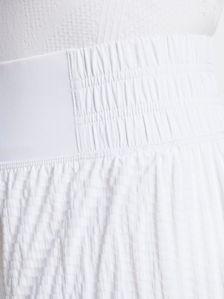 adidas White Tennis Pro AEROREADY Seersucker Shorts - Image 7 of 7