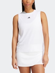 adidas White Tennis Pro AIRCHILL Match Tank Top - Image 4 of 8