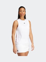 adidas White Tennis Pro AIRCHILL Match Tank Top - Image 6 of 8