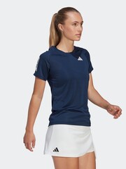 adidas Navy Tennis Club T-Shirt - Image 3 of 6