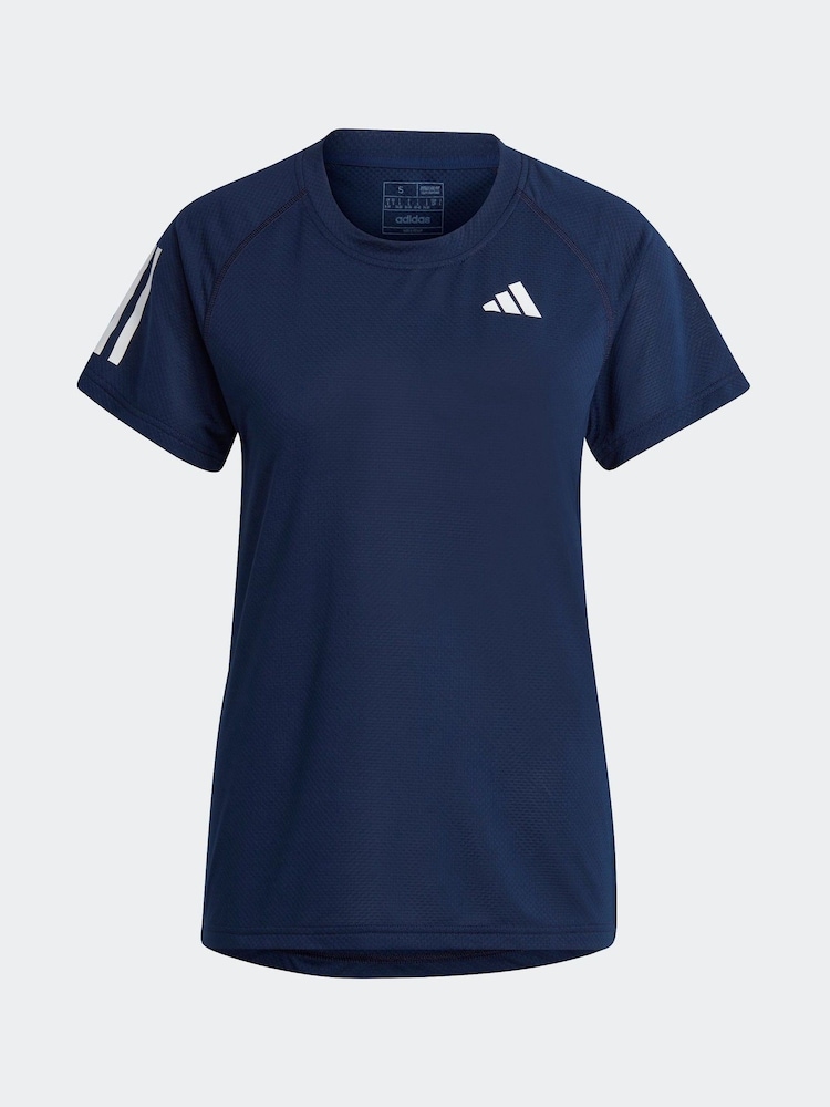 adidas Navy Tennis Club T-Shirt - Image 6 of 6