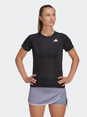 adidas Black Tennis Club T-Shirt - Image 1 of 7
