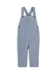 Tommy Hilfiger Blue Railroad Stripe Denim Dungarees - Image 1 of 3