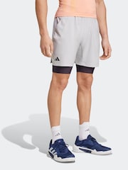 adidas Tennis Pro AEROREADY Shorts and Inner Shorts Set - Image 2 of 7